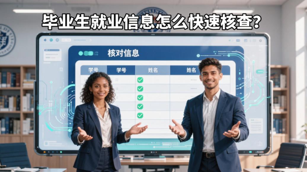 毕业生就业信息怎么快速核查？学号+姓名批量校验，省时又省心