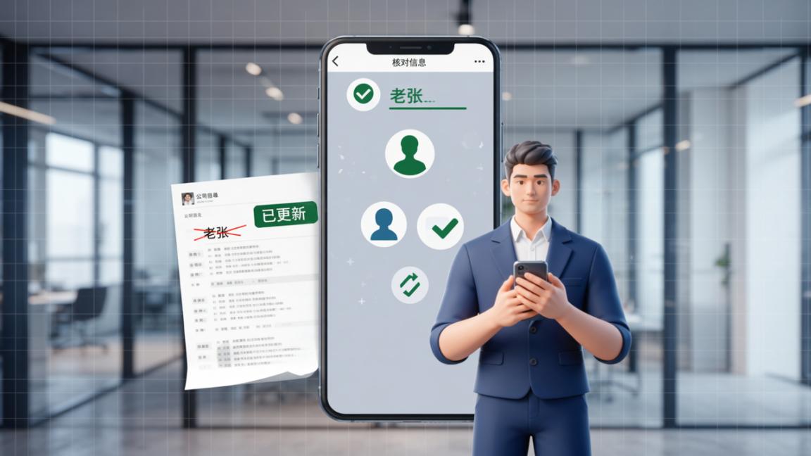 老板问我：公司通讯录为啥还有离职的？用「核对信息」当天全部更新