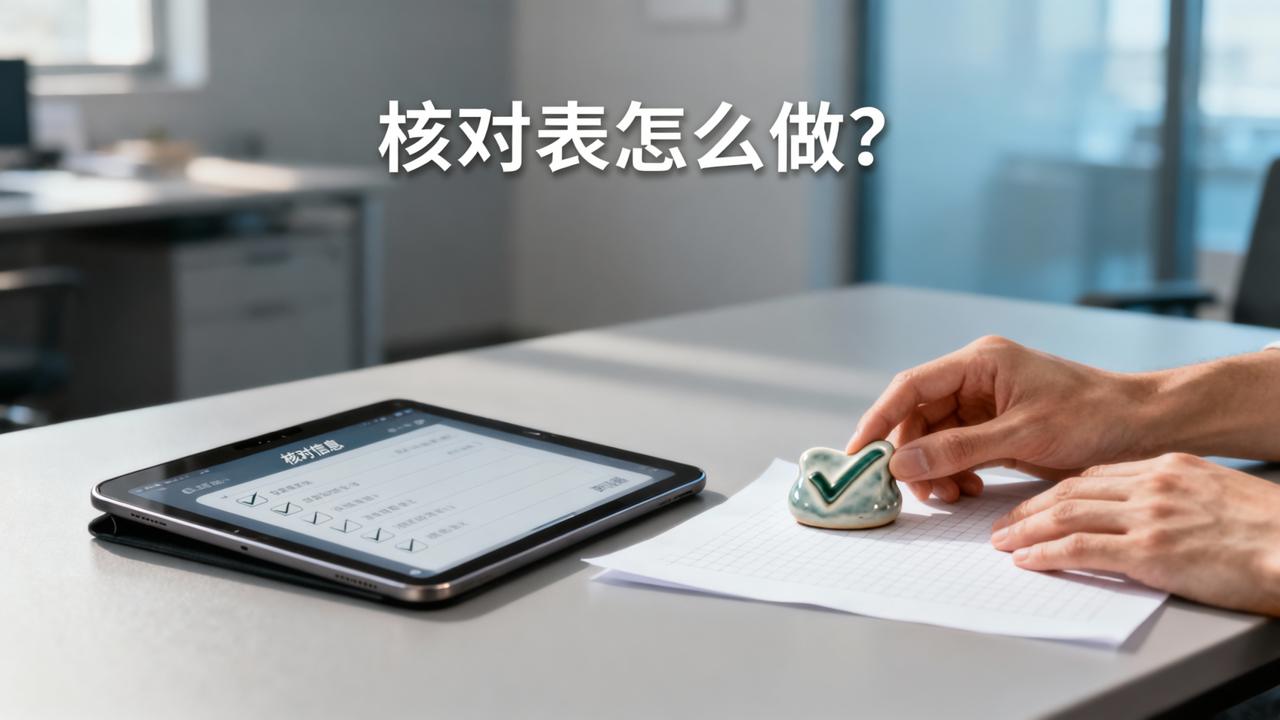 核对表怎么做？