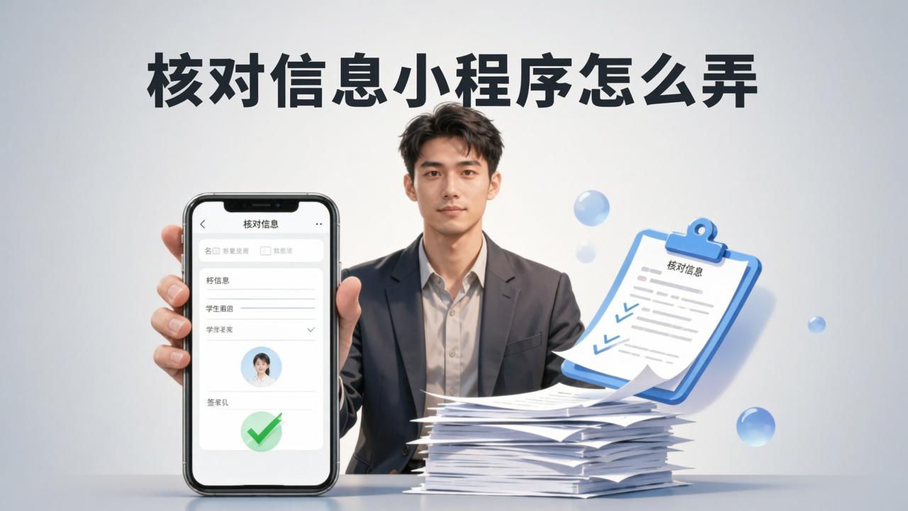 核对信息小程序怎么弄