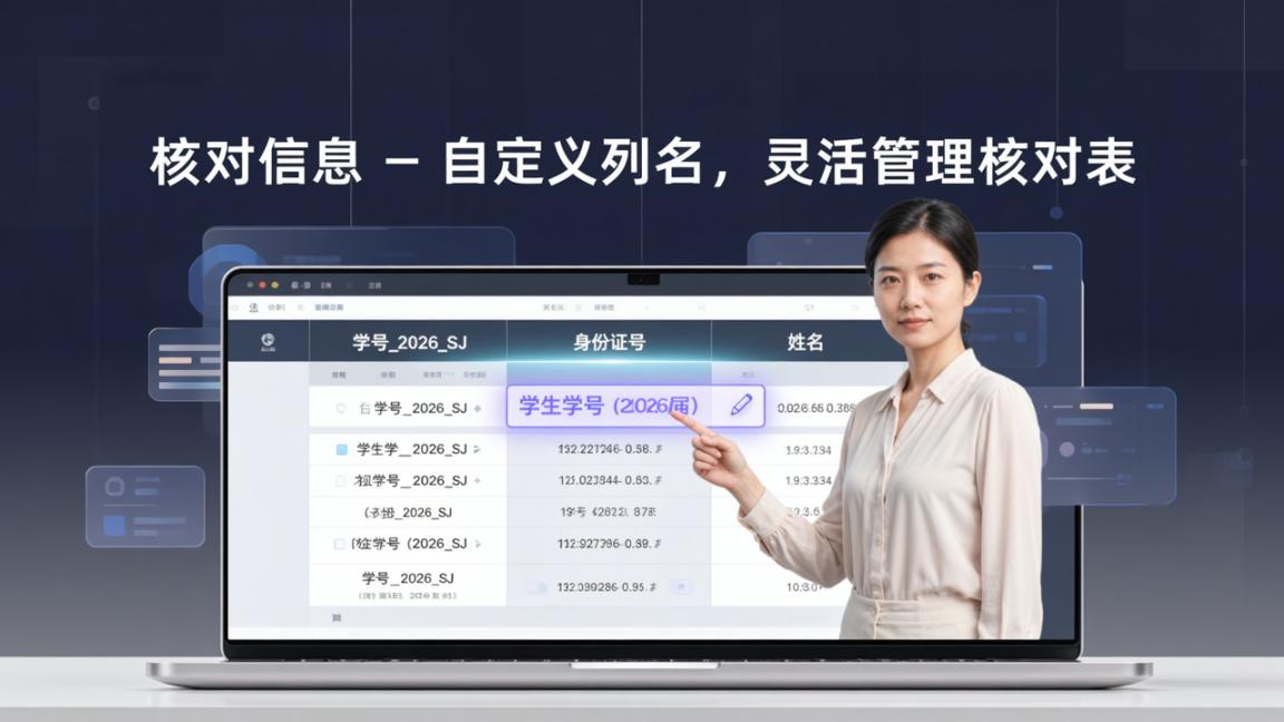 核对表列名怎么修改？核对信息自定义核对表列名称，灵活管理核对表