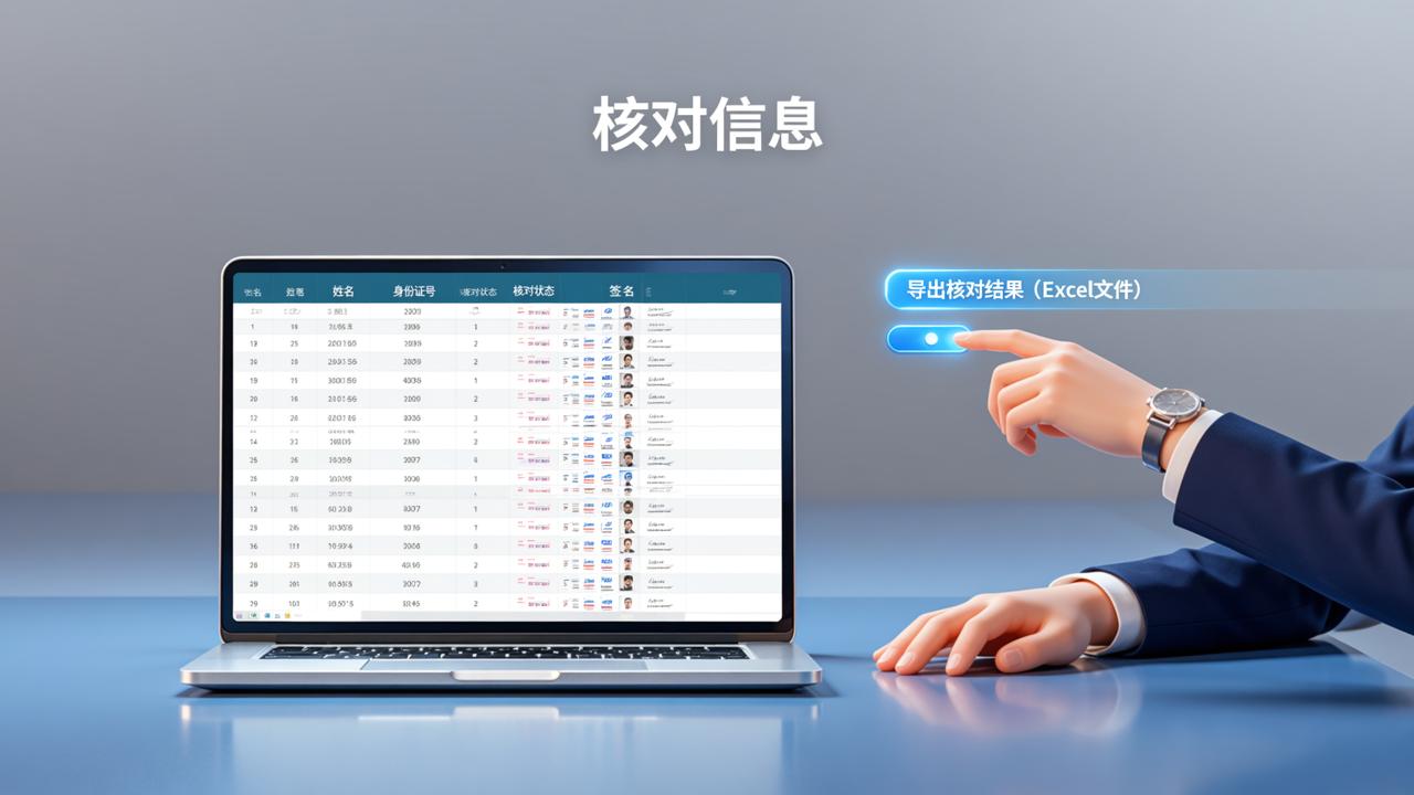 核对结果怎么导出Excel？「核对信息」一键导出核对结果，图片签名自动嵌入