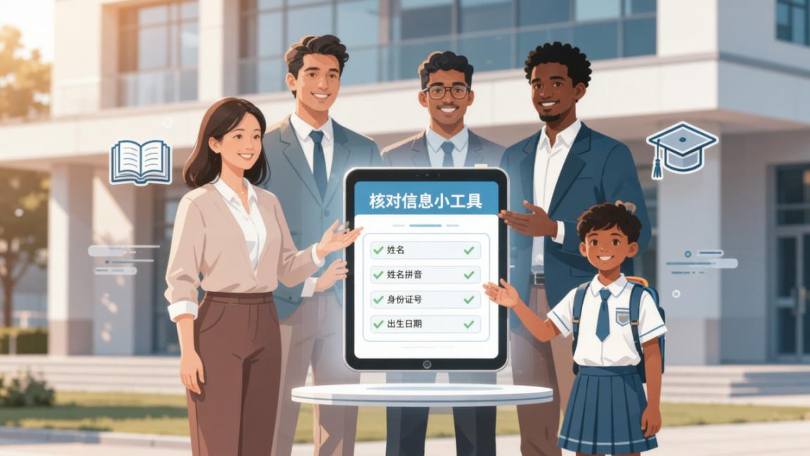 学籍信息错了改不了？新生学籍信息录入前先让家长在线核对，用核对信息小工具，实现零失误！