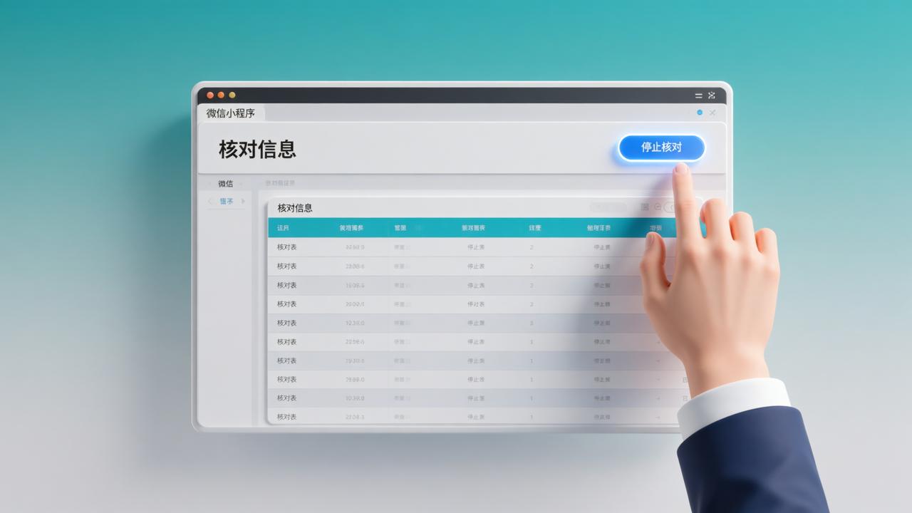 核对表发出去想暂停怎么做？「核对信息」随时开关核对进度，操作更灵活