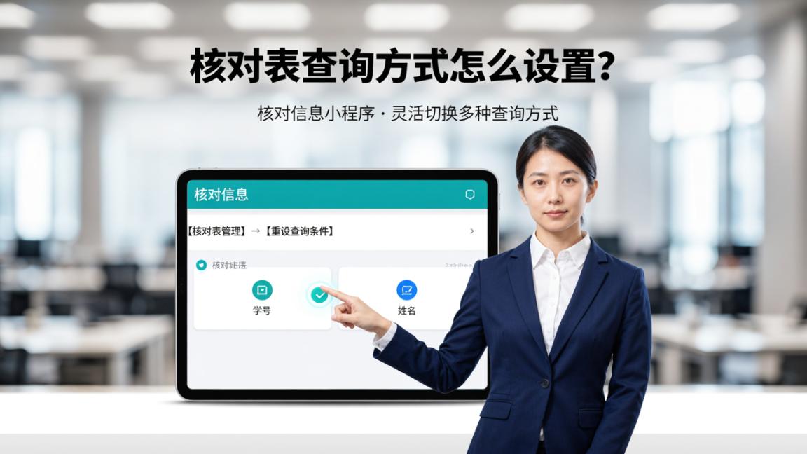 核对表查询方式怎么设置？核对信息小程序灵活切换多种查询方式