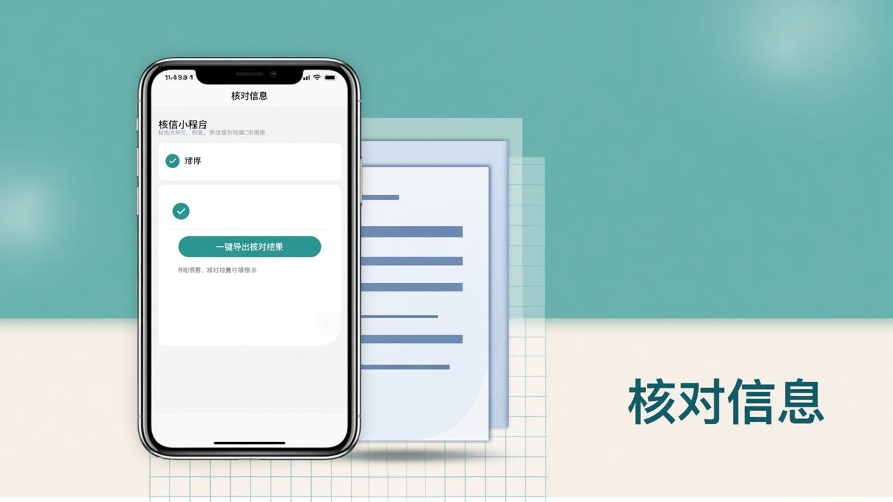 报名信息核对：核对信息，一键导出核对结果
