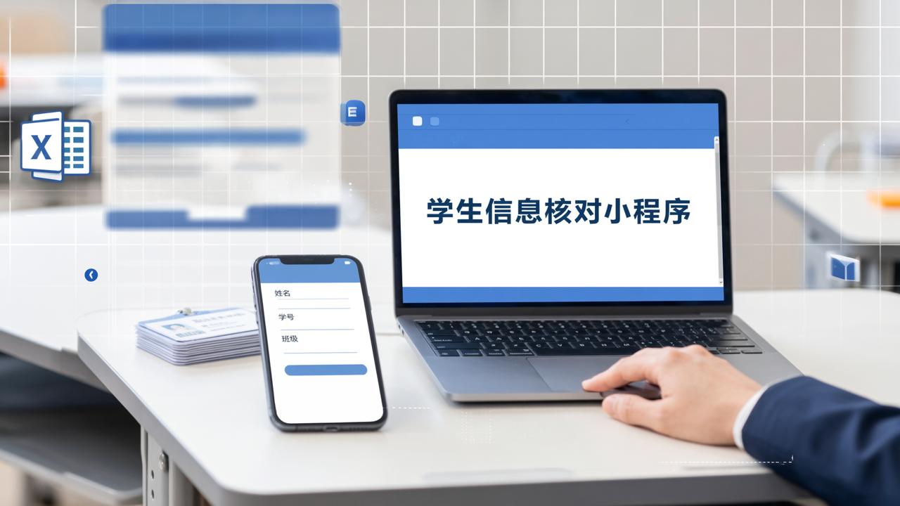 学生信息核对小程序：核对信息，扫码填报自动统计结果一键导出