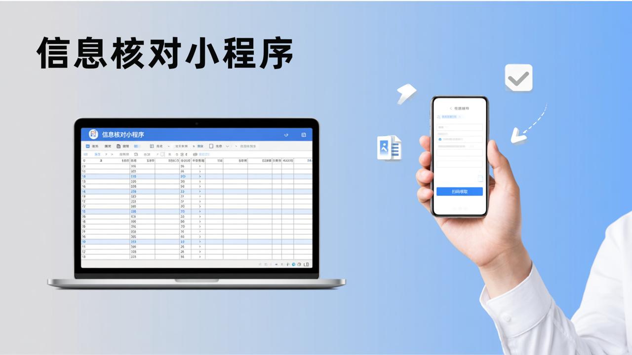 信息核对总出错？核对信息小程序扫码提交，一键导出Excel零错误