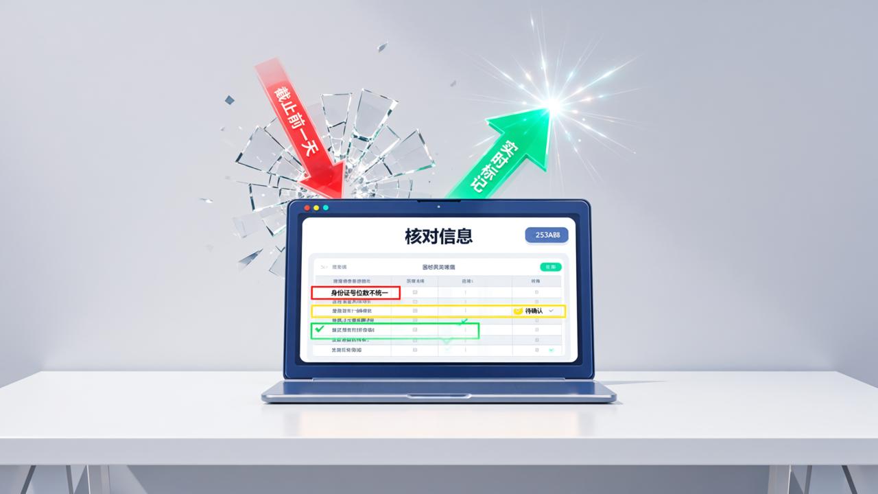 核对信息为什么总在截止前一天才炸雷？核对信息小程序，错漏实时标记不用等到最后一天