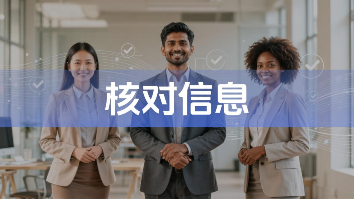 花名册上一个手机号写错，通知就永远发不出去——核对信息，让员工扫码自己核对确认